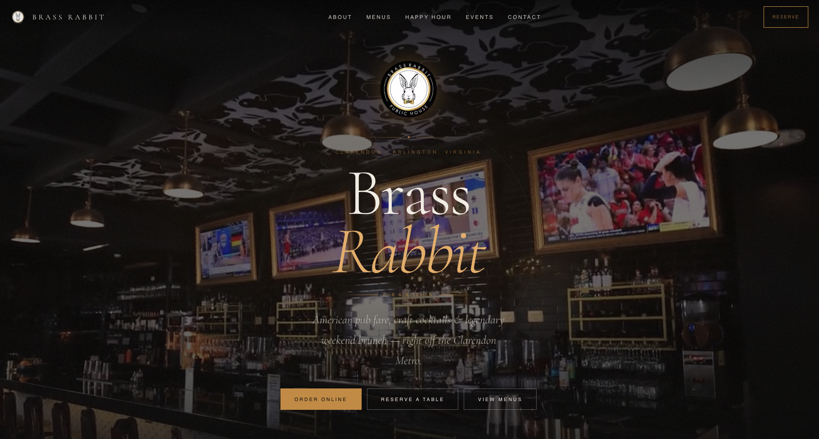 Brass Rabbit Pub website